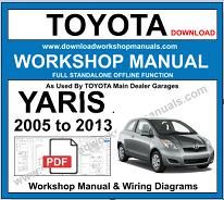 Toyota Yaris Service Repair Workshop Manual